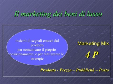 strategie di marketing nel settore dei beni di lusso